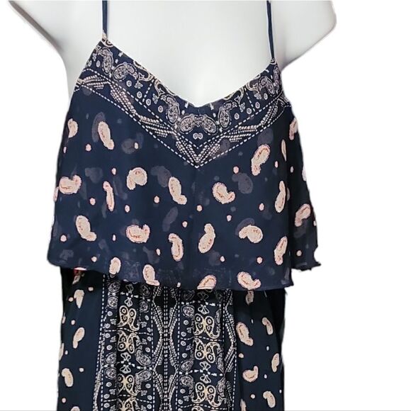 Princes Vera Wang Desert Rose Strappy Lampshade Dress Size Small - Picture 2 of 10